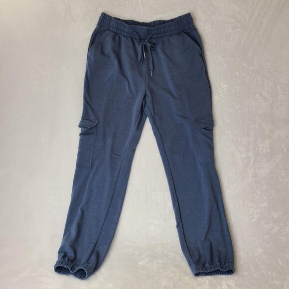 R. Sofia Womens Blue Drawstring Waist Tapered Cargo Jogger Pants Size M - Picture 8 of 8